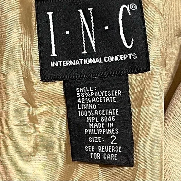 INC International Concept Woman Classic Blazer Size 2 - Picture 7 of 11